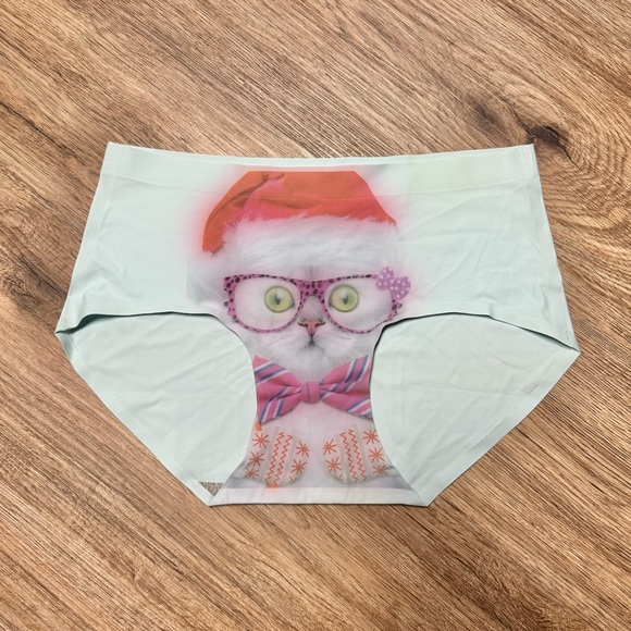 Lot of 7 Crazy Cat Lady Mom Lover Kitten Print Panties Socks Slippers Funny Gift - Picture 3 of 9